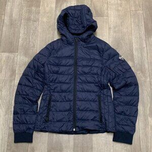 Womens Hollister Hooded Full Zip Puffer‎ Jacket